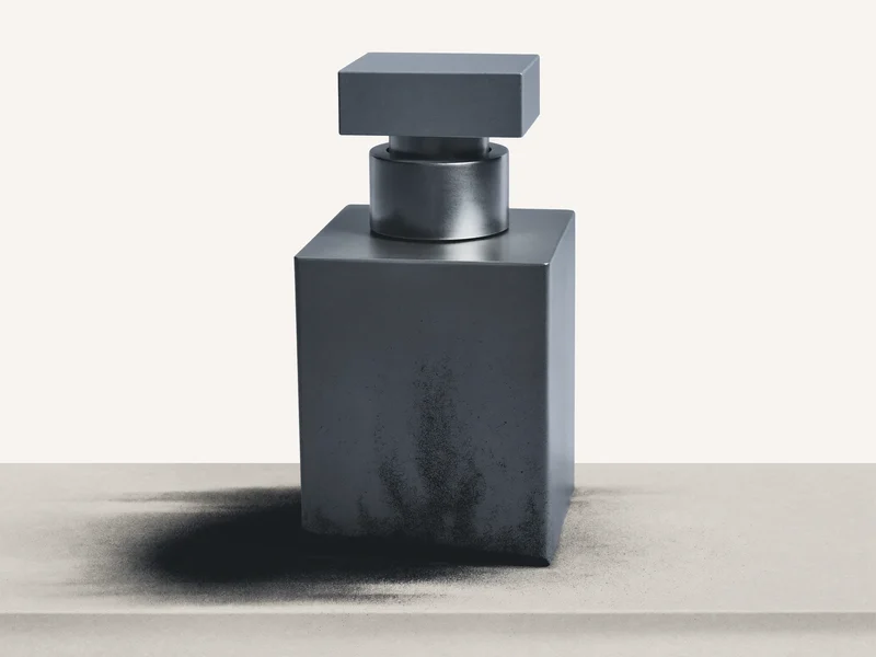 Detalje af materialer og overflader i illustreret redaktionelt udtryk